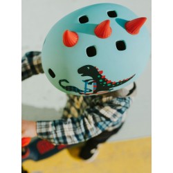 Casque trottinette et vélo "Dinosaure 3D"