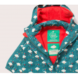 Veste imperméable doublée motif "Falling Water"