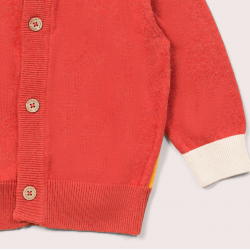 Cardigan en tricot enfant arc-en-ciel