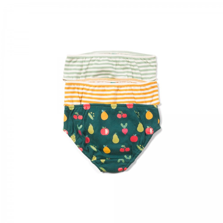 Lot de 3 slips culottes mixtes en coton bio Lot de 3 slips culottes mixtes en coton bio