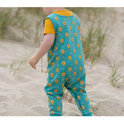 Combinaison bébé sans manches - imprimé "Tournesols"