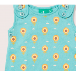 Combinaison bébé sans manches - imprimé "Tournesols"
