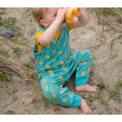 Combinaison bébé sans manches - imprimé "Tournesols"