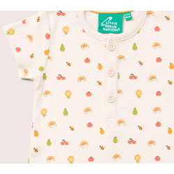 Combishort imprimé "Jardin" à boutons
