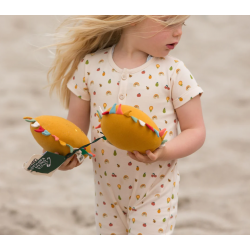 Combishort imprimé "Jardin" à boutons