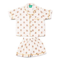 Pyjama court à boutons Oursons