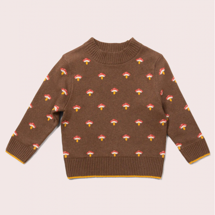 Pull enfant en coton bio - motif Champignons Pull enfant en coton bio - motif Champignons