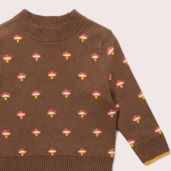 Pull enfant en coton bio - motif Champignons
