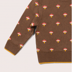 Pull enfant en coton bio - motif Champignons