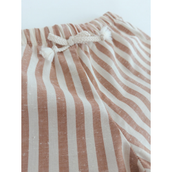 Pantalon en coton à larges rayures