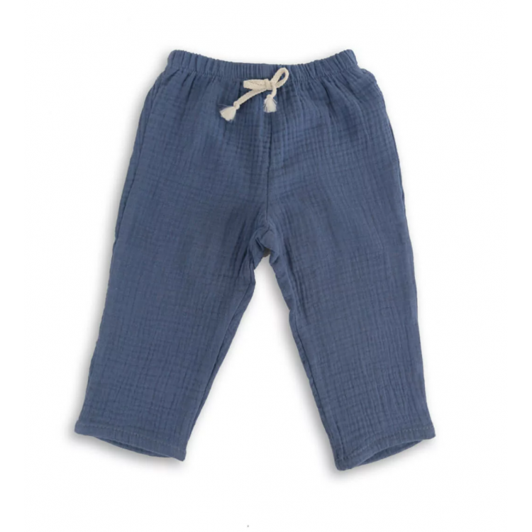 Pantalon en double gaze de coton bio Pantalon en double gaze de coton bio