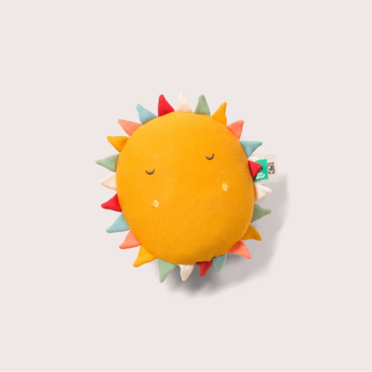 Peluche soleil en coton bio upcyclé Peluche soleil en coton bio upcyclé