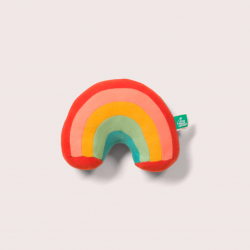 Peluche arc-en-ciel en coton bio upcyclé