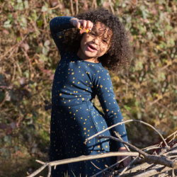 Robe enfant à manches longues "Twinkle Twinkle"