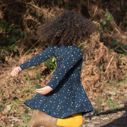 Robe enfant à manches longues "Twinkle Twinkle"