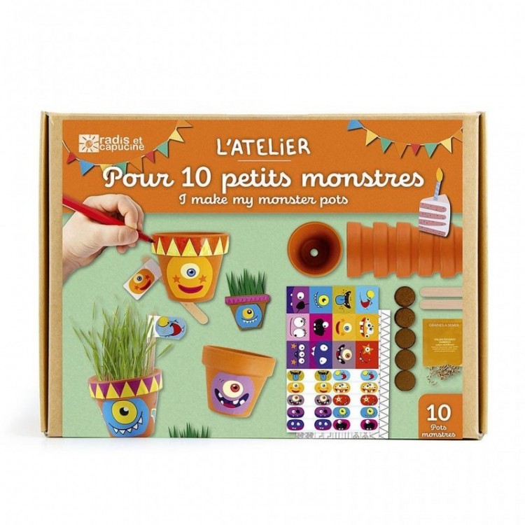 Coffret jardinage - L'atelier pour 10 petits monstres Coffret jardinage - L'atelier pour 10 petits monstres