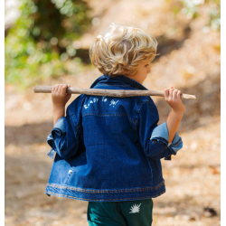 Veste en denim brut