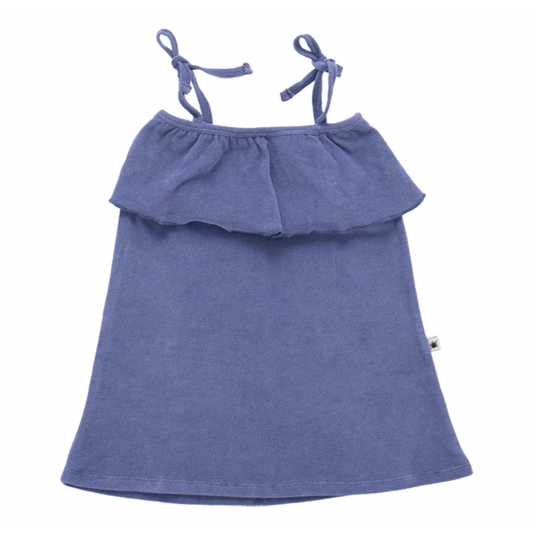 Robe d'été en éponge à bretelles