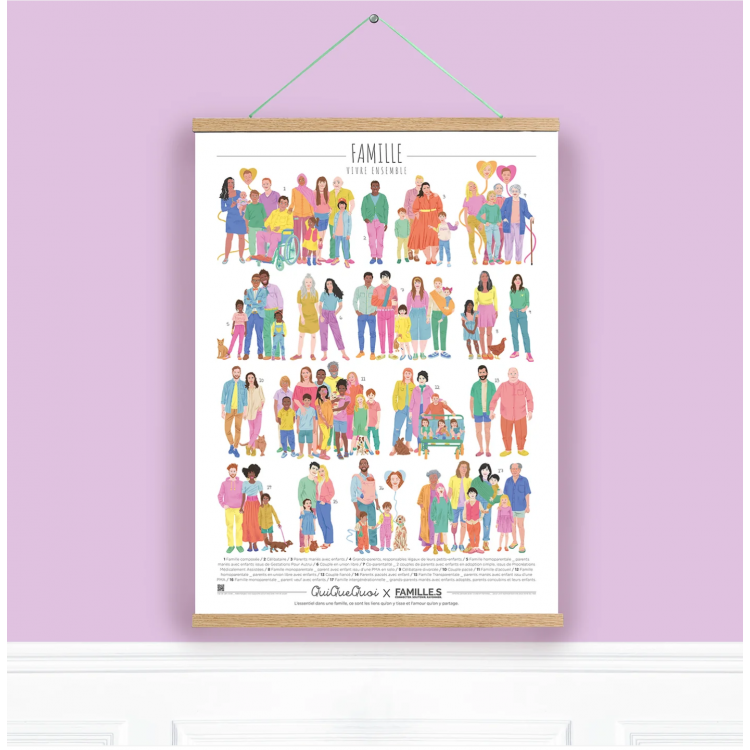 Affiche QuiQueQuoi XL - Familles Affiche QuiQueQuoi XL - Familles