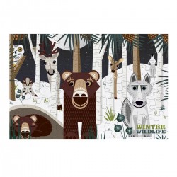 Puzzle "Hiver en forêt" - 70 pièces