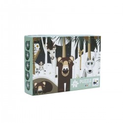 Puzzle "Hiver en forêt" - 70 pièces