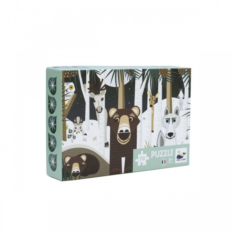 Puzzle "Hiver en forêt" - 70 pièces Puzzle "Hiver en forêt" - 70 pièces