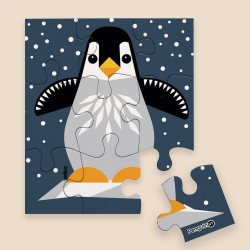 Puzzle Pingouin 9 pièces