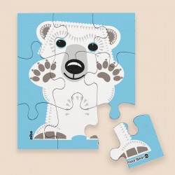Puzzle "Ours polaire" - 9 pièces