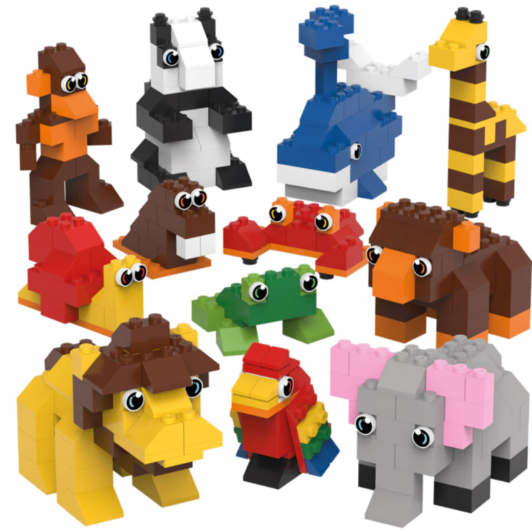 Jeu de briques en bioplastique - L'aventure animale Jeu de briques en bioplastique - L'aventure animale