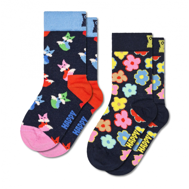 Pack 2 chaussettes fantaisie anti-glisse Pack 2 chaussettes fantaisie anti-glisse