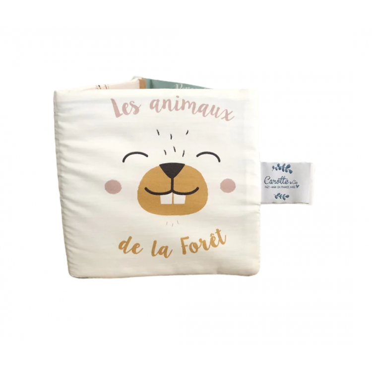 Livre d'éveil tissu avec bruitages - Forêt Livre d'éveil tissu avec bruitages - Forêt