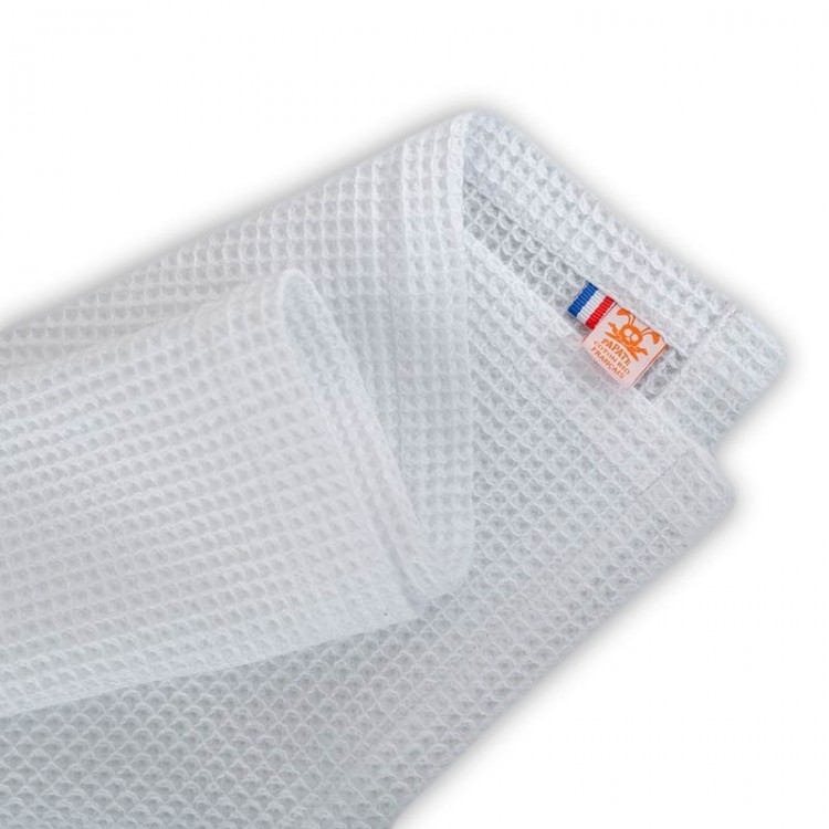 Couverture nid d'abeille en coton biologique