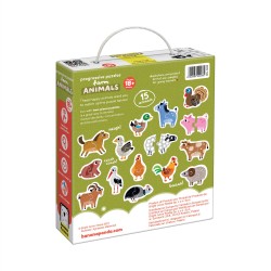 Puzzles progressifs - Animaux de la ferme
