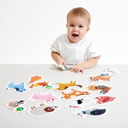 Puzzles progressifs - Animaux de la ferme