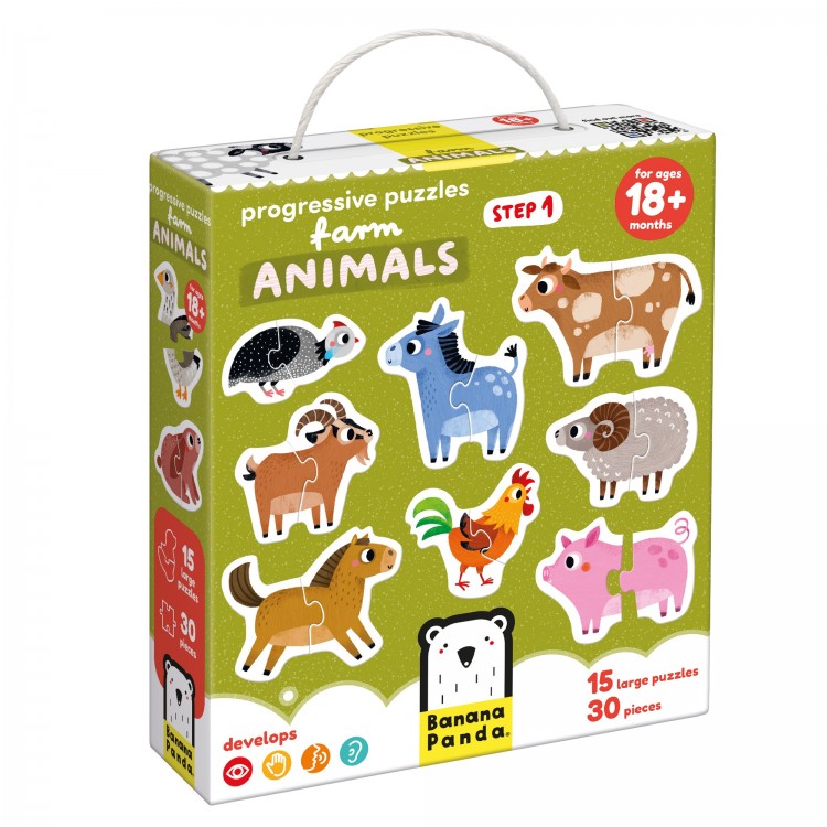 Puzzles progressifs - Animaux de la ferme Puzzles progressifs - Animaux de la ferme