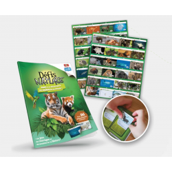 Album et autocollants Défis Nature - Animaux du monde