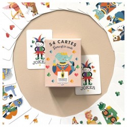 Jeu de 54 cartes illustrées