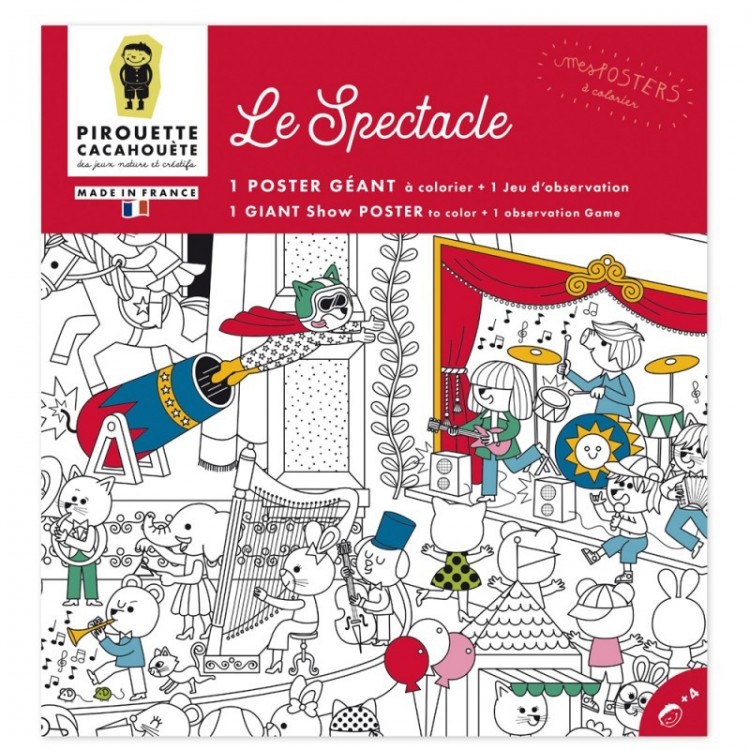 Poster géant à colorier - Le Spectacle Poster géant à colorier - Le Spectacle