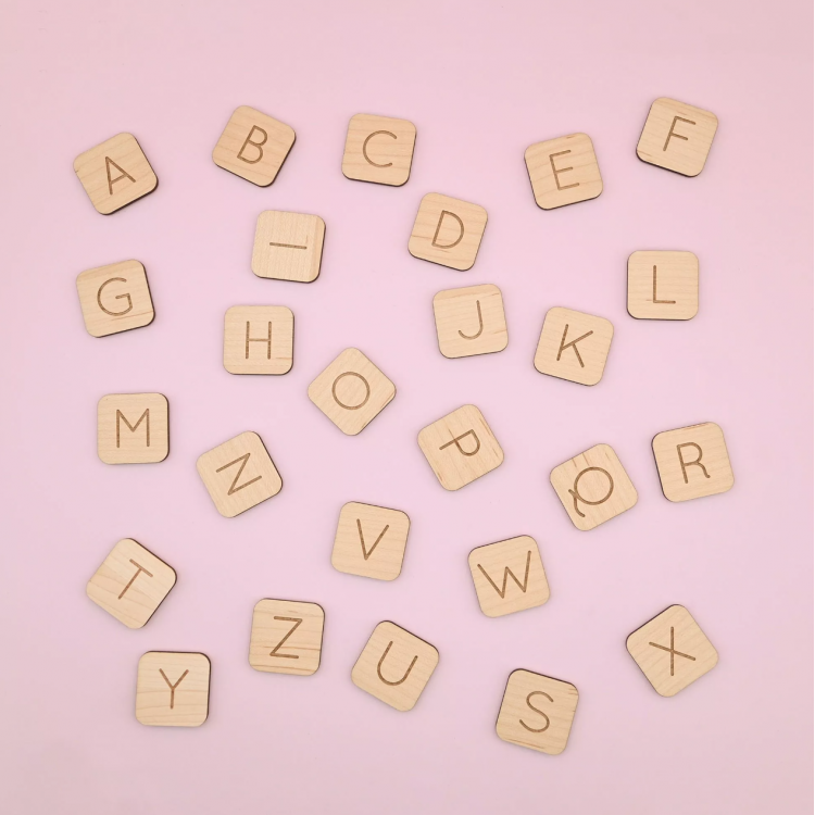 Alphabet magnétique en bois - 26 lettres Alphabet magnétique en bois - 26 lettres