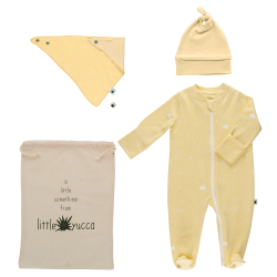 Set cadeau de naissance 3 pièces coton bio