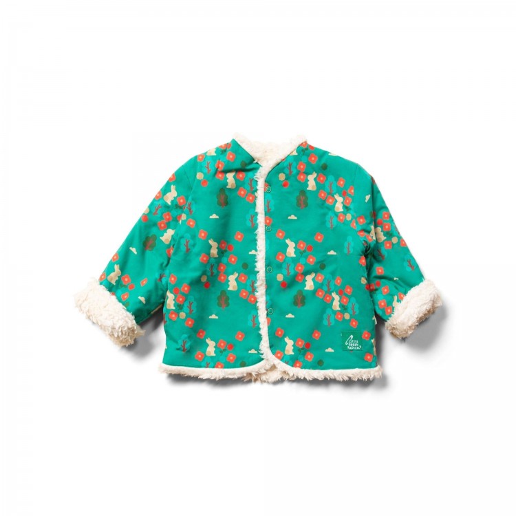 Veste réversible fourrée sherpa "Forêt" Veste réversible fourrée sherpa "Forêt"