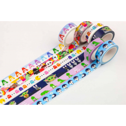 Ruban adhésif washi - masking tape - à motifs