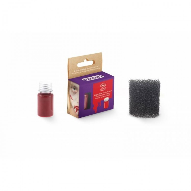 Kit "faux sang" avec éponge effet spéciaux Kit "faux sang" avec éponge effet spéciaux