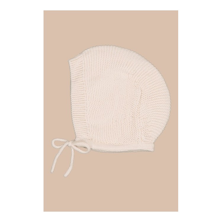 Béguin en maille de coton et laine Béguin en maille de coton et laine