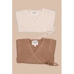 Brassière en maille coton bio et laine mérinos