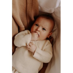 Brassière en maille coton bio et laine mérinos