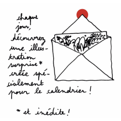 Calendrier de l'Avent 24 cartes illustrées
