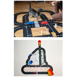 Coffret cadeau circuit "King of the Road" + 2 voitures