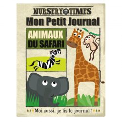 Mon petit journal en tissu - Le safari