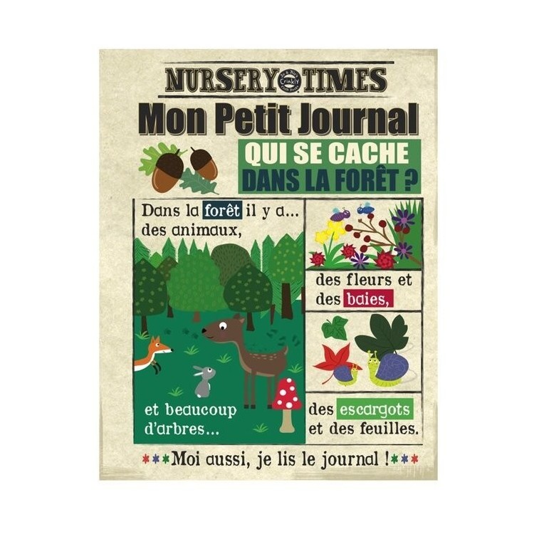 Mon petit journal en tissu - La forêt Mon petit journal en tissu - La forêt